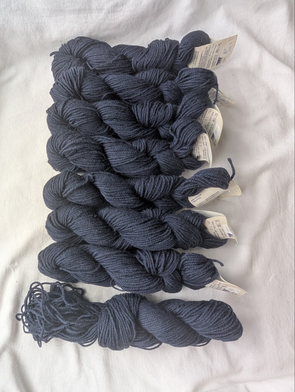 Classic Elite Tapestry Navy Wool Mohair Yarn - 8 Skeins - Picture 4 of 8